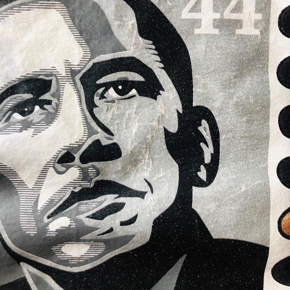 Obama Reworked Acid Wash Distressed Crop L - Picture 3 of 5